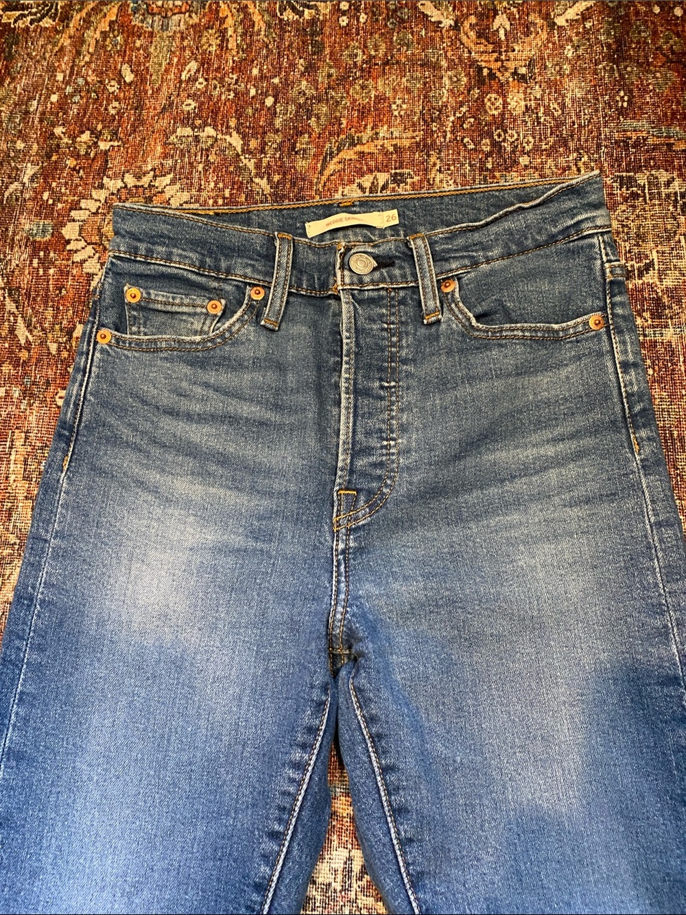 Levi’s Wedgie Skinny Jeans. High-Rise Slim Fit. Size 26. - Picture 7 of 11